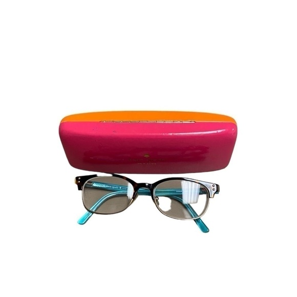 Kate Spade Ivonne 0JEY Frames Turquoise Eye Glasses And Comes‎ With Pink Case - Picture 10 of 12